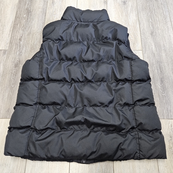 Faded Glory Black Puffer Vest Fleece Lined Women's Large Gorpcore Pockets Winter - Picture 8 of 8